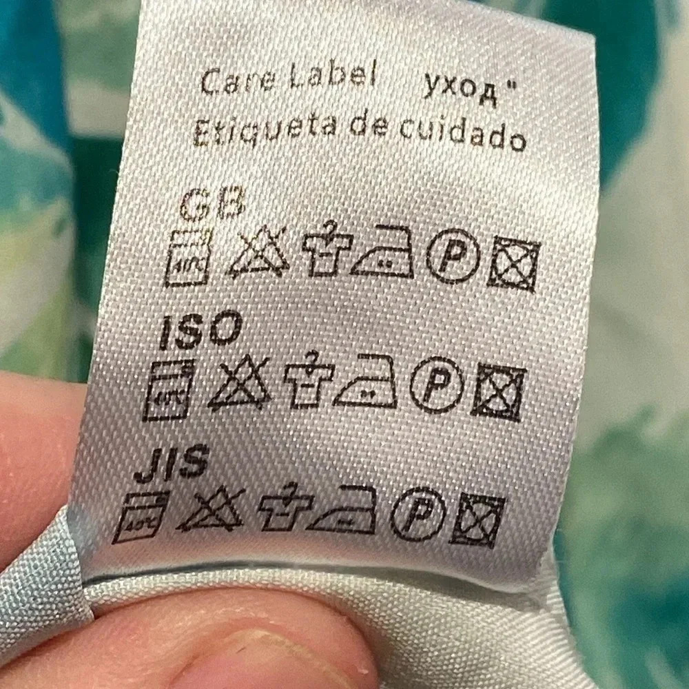 Hardaddy Short Sleeved Button Down Shirt Men Size M Palm Tree Print Front Pocket - Picture 8 of 8